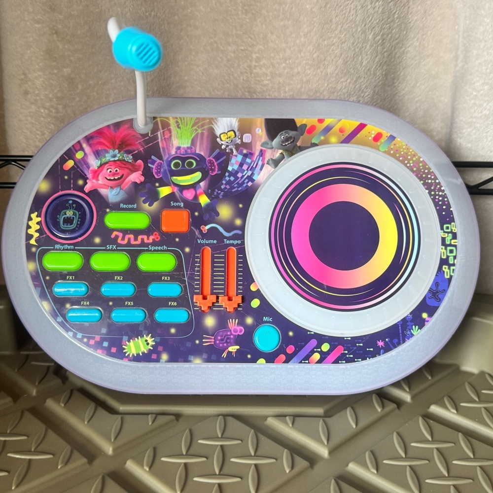 Kids Karaoke DJ Playset - Colorful Purple & Teal Design